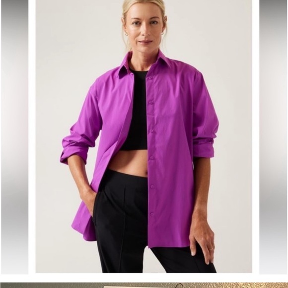 Athleta Tops - NWT Athleta oversized poplin top